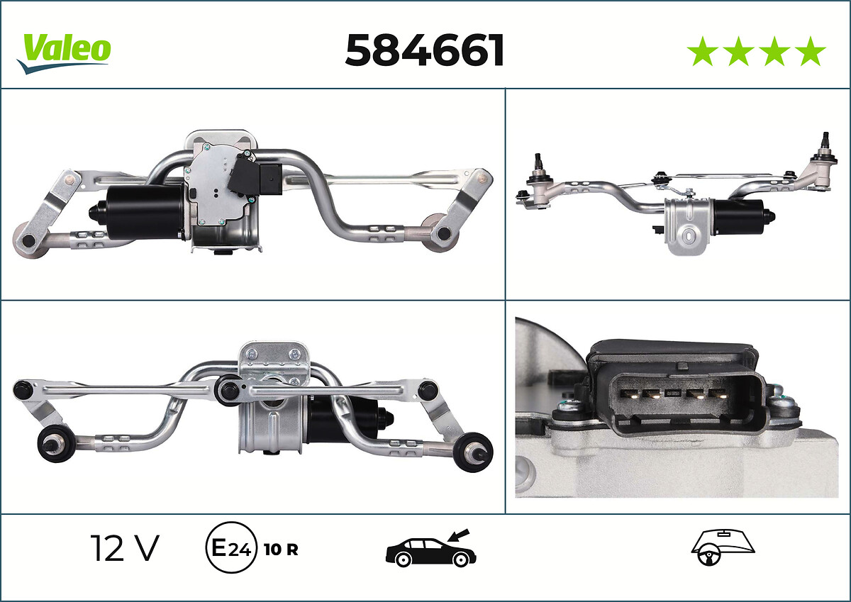 Moteur d'essuie-glace VALEO 584661